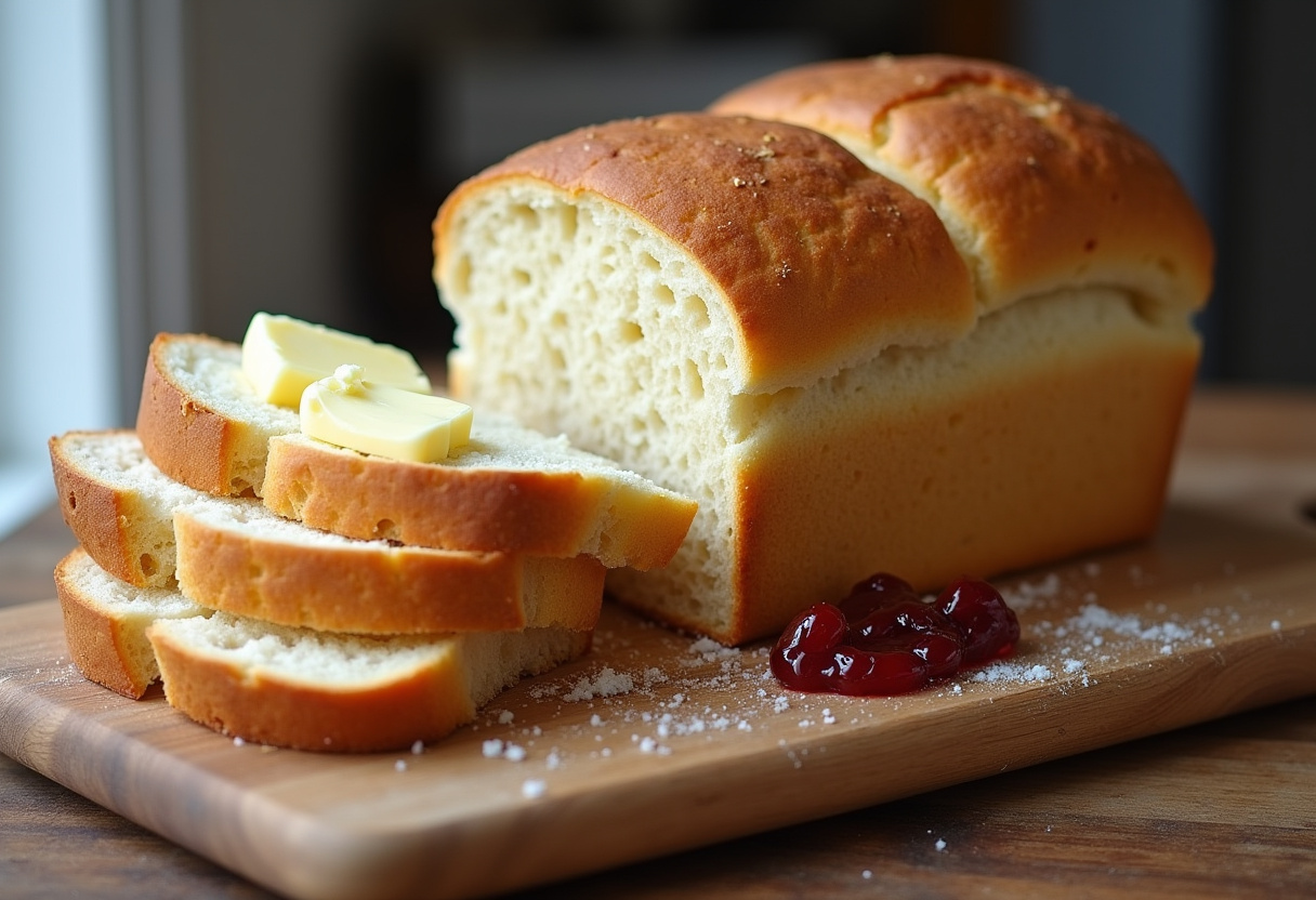 Freshly baked Irish Soda Bread with a golden crust, perfect for serving.